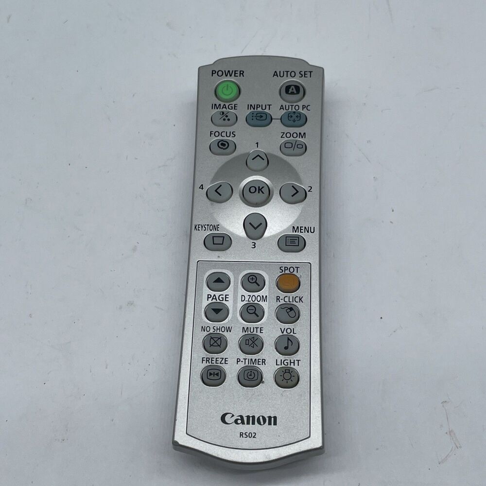 Canon RS02 Projector Remote Control XEED SX6 SX60 SX7 SX7 II X600 X700